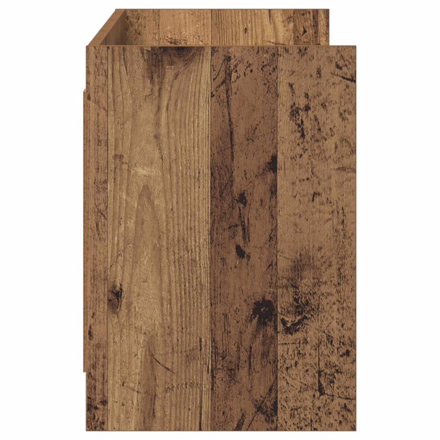 TV-kast 135 x 33 x 47 cm Oud hout Bewerkt hout