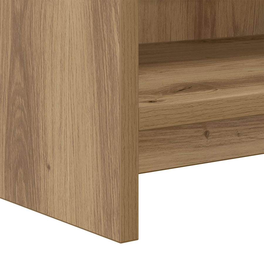 TV-kast 135 x 33 x 47 cm Artisanaal eiken Bewerkt hout