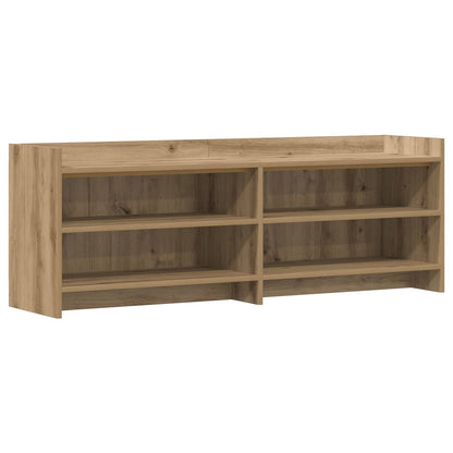 TV-kast 135 x 33 x 47 cm Artisanaal eiken Bewerkt hout