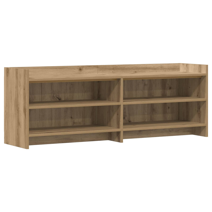 TV-kast 135 x 33 x 47 cm Artisanaal eiken Bewerkt hout