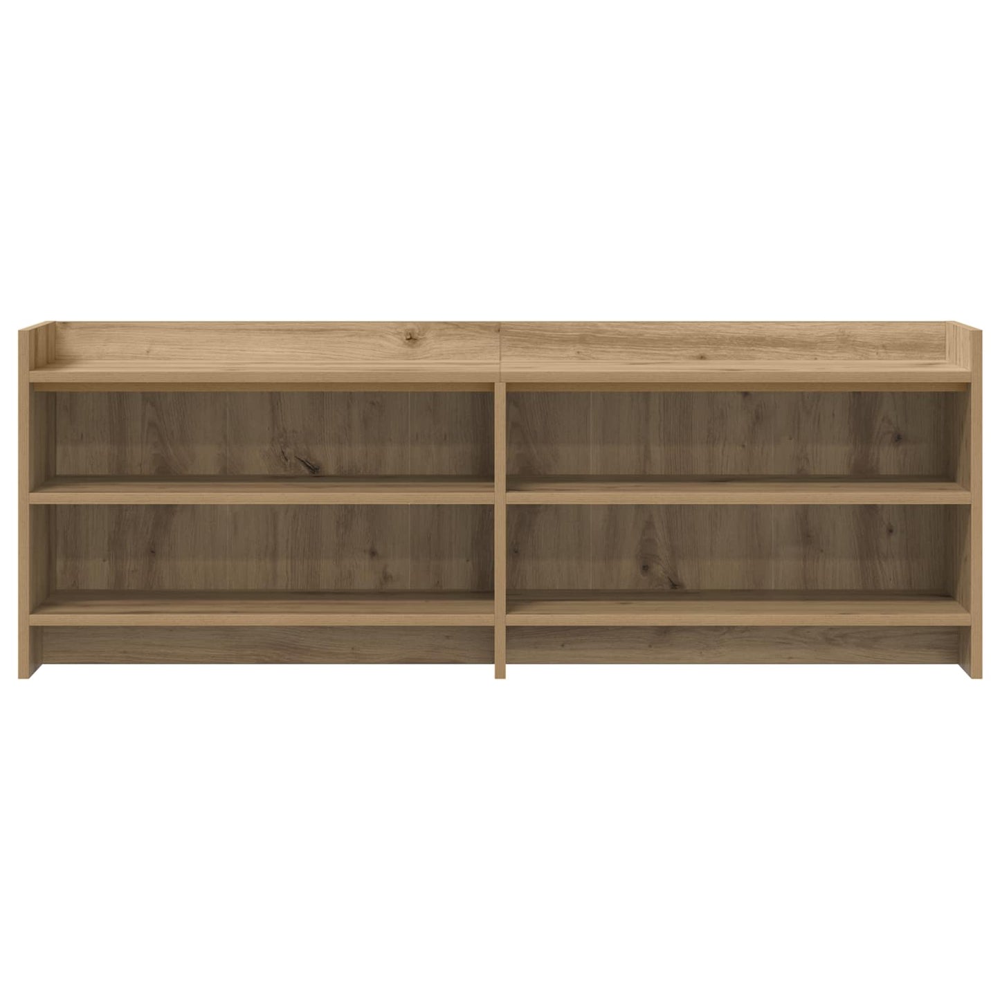 TV-kast 135 x 33 x 47 cm Artisanaal eiken Bewerkt hout