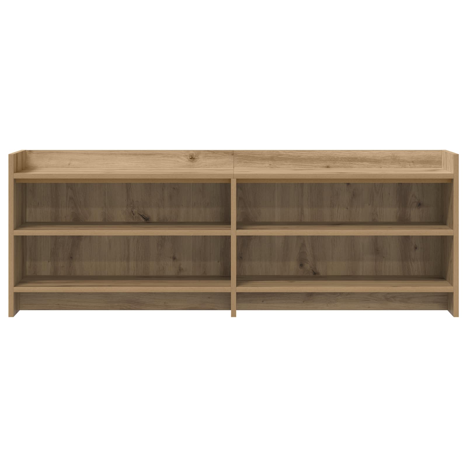 TV-kast 135 x 33 x 47 cm Artisanaal eiken Bewerkt hout