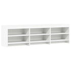 TV-kast 168x33x47 cm wit bewerkt hout