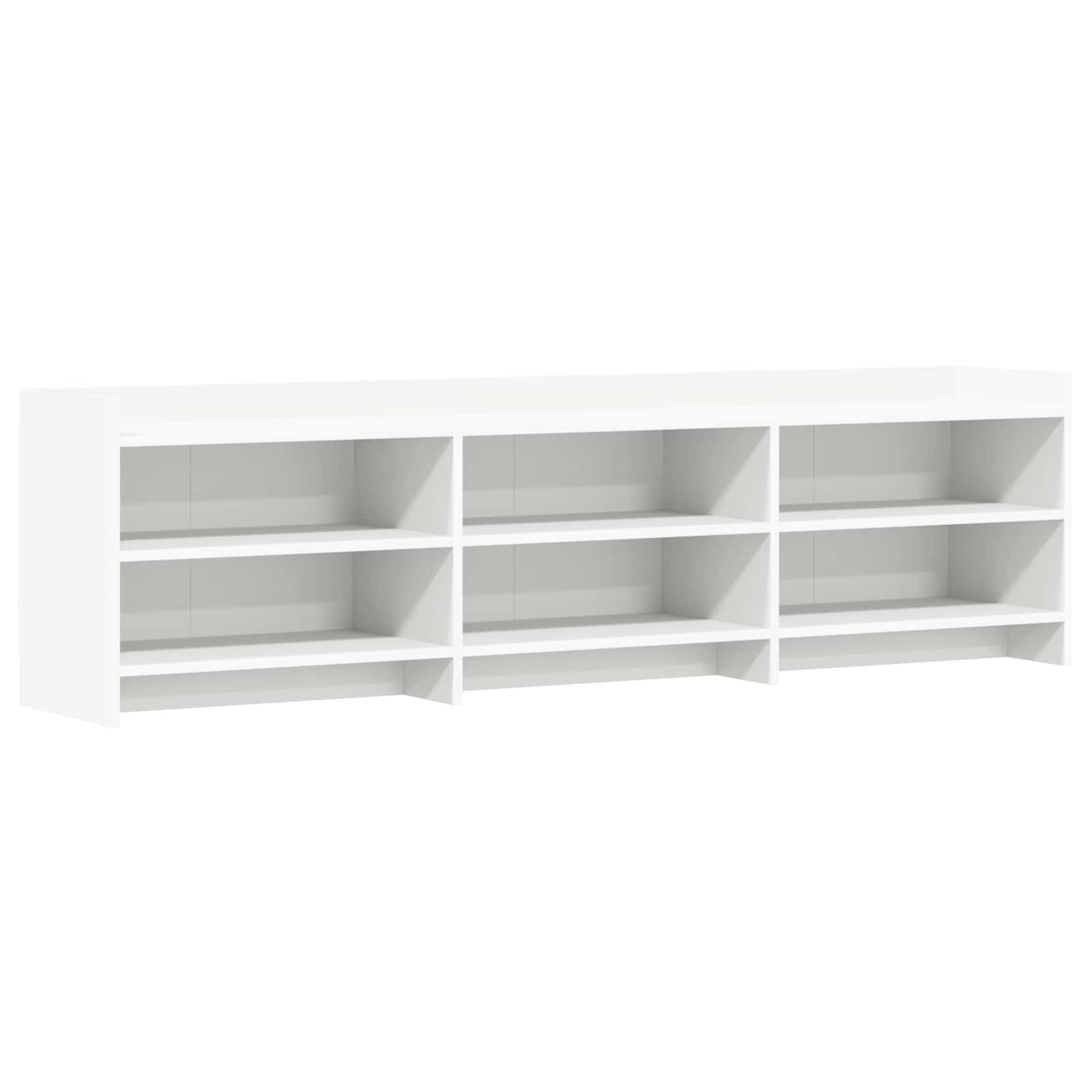 TV-kast 168 x 33 x 47 cm Wit Bewerkt hout