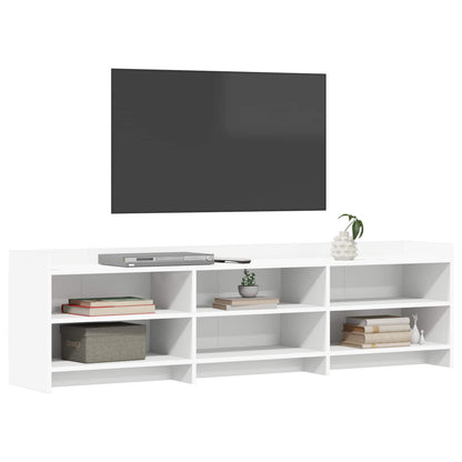 TV-kast 168 x 33 x 47 cm Wit Bewerkt hout