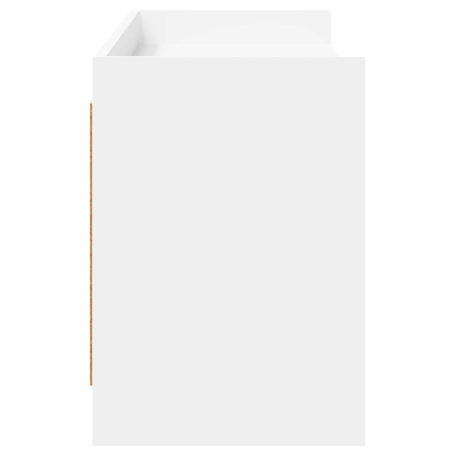 TV-kast 168 x 33 x 47 cm Wit Bewerkt hout