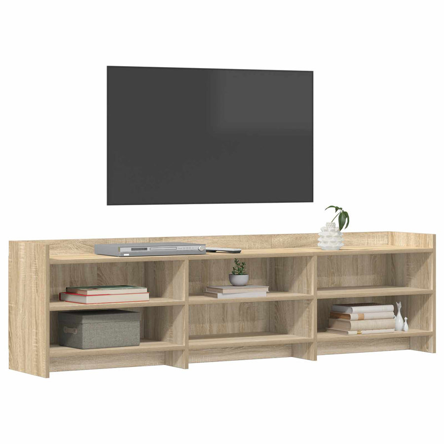 TV-kast 168 x 33 x 47 cm Sonoma Eiken Bewerkt hout
