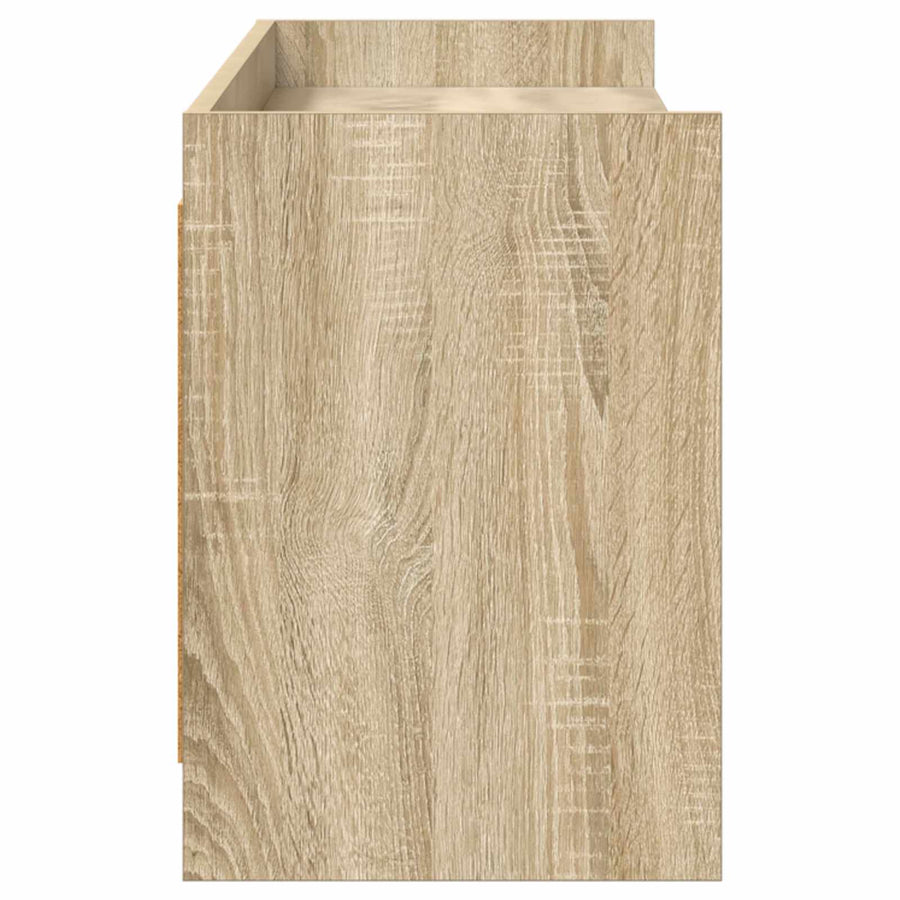 TV-kast 168 x 33 x 47 cm Sonoma Eiken Bewerkt hout