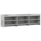TV-kast 168x33x47 cm betongrijs bewerkt hout