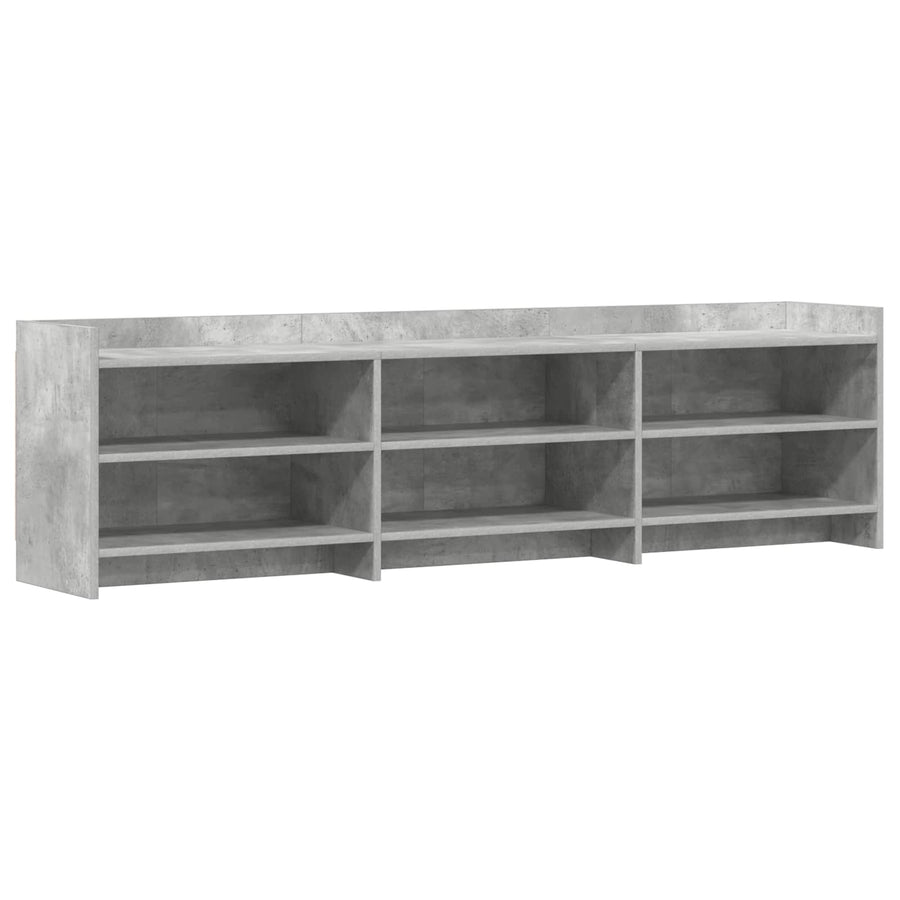 TV-kast 168 x 33 x 47 cm Betongrijs Bewerkt hout