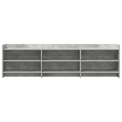 TV-kast 168 x 33 x 47 cm Betongrijs Bewerkt hout