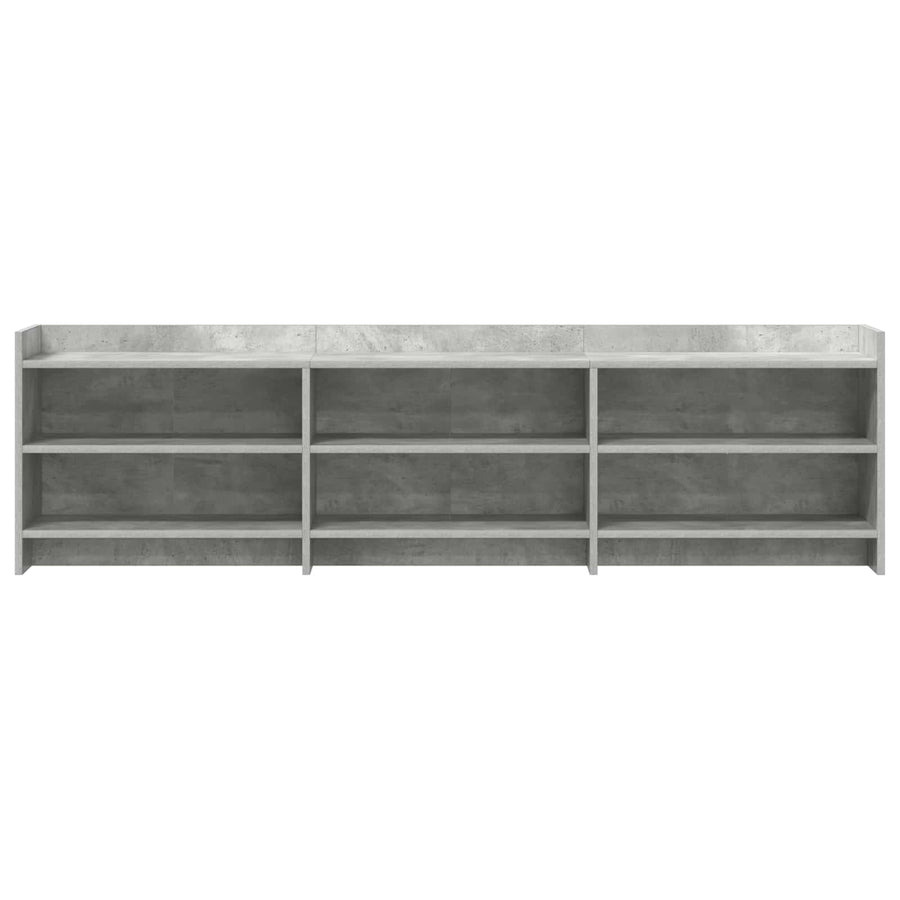 TV-kast 168 x 33 x 47 cm Betongrijs Bewerkt hout