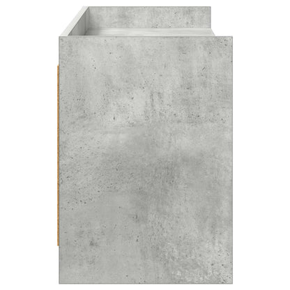 TV-kast 168 x 33 x 47 cm Betongrijs Bewerkt hout