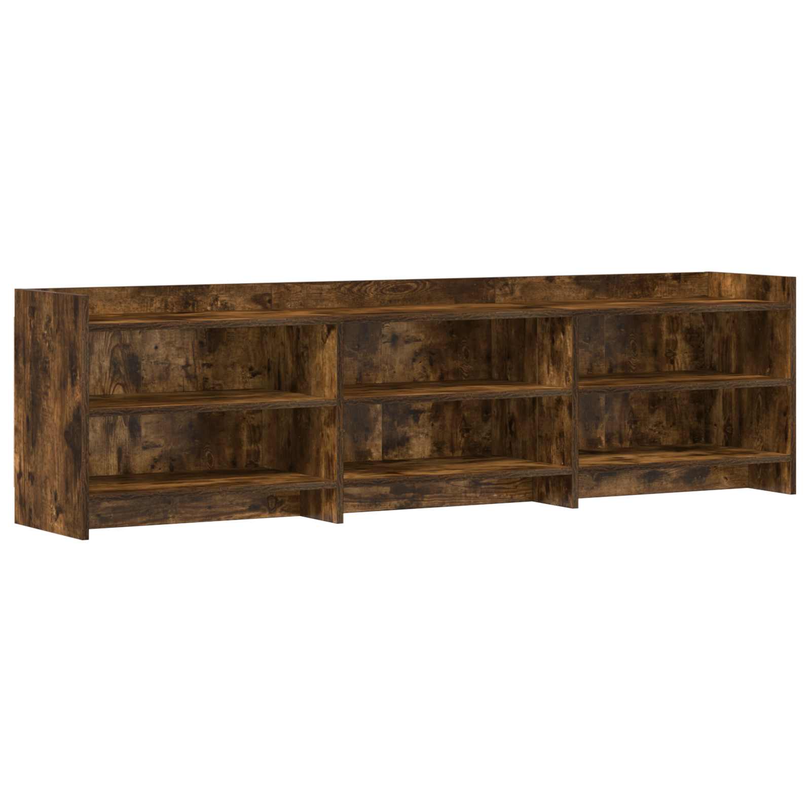TV-kast 168 x 33 x 47 cm Gerookt eiken Bewerkt hout