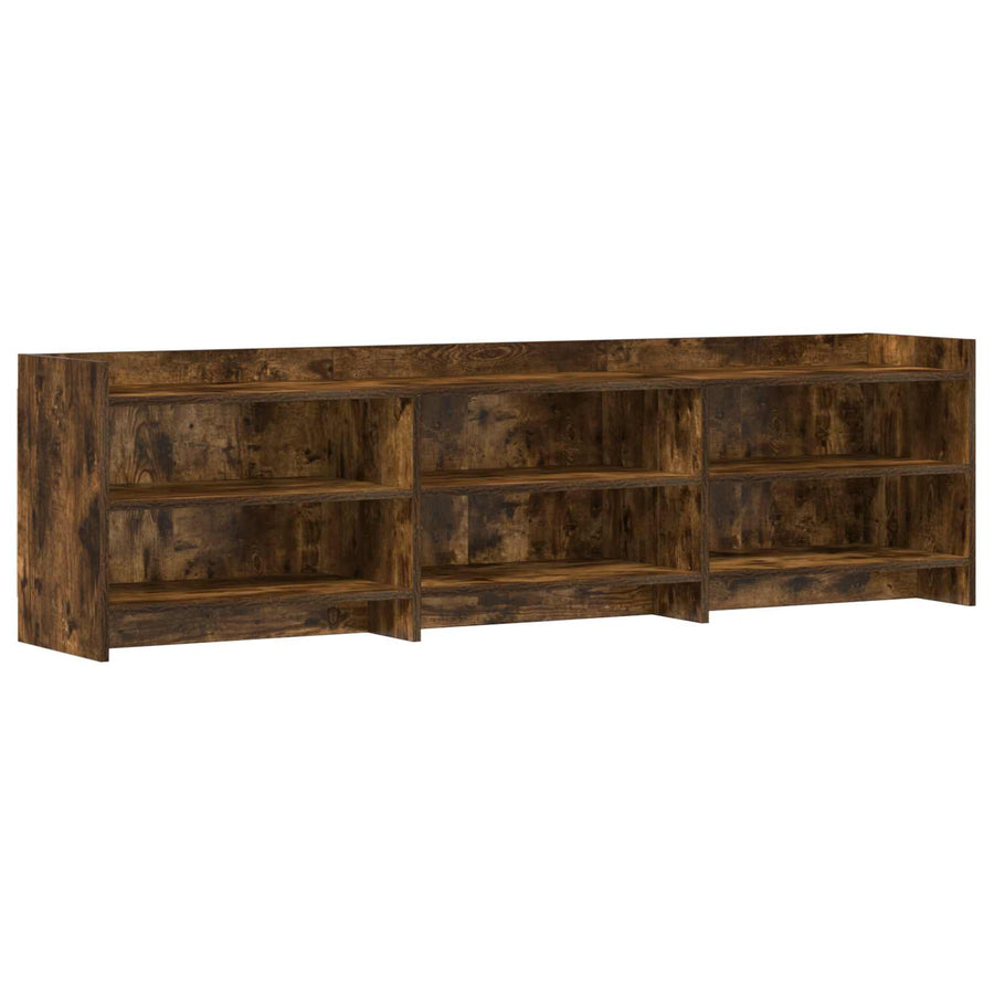 TV-kast 168 x 33 x 47 cm Gerookt eiken Bewerkt hout