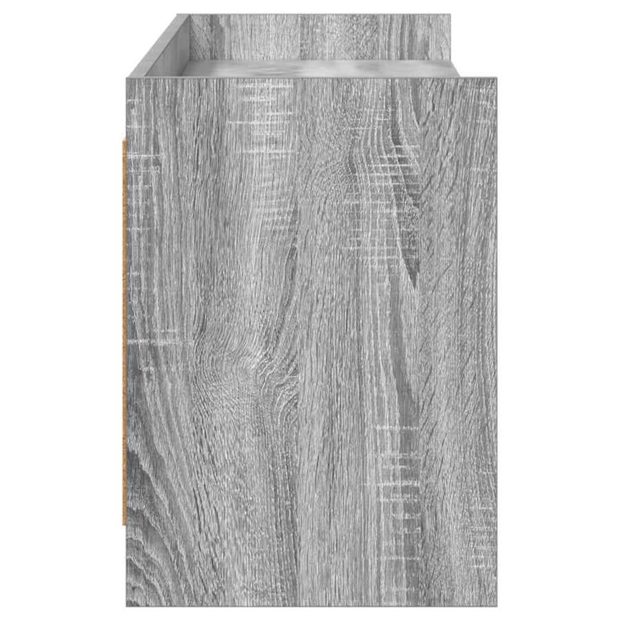 TV-kast 168 x 33 x 47 cm Grijs Sonoma Bewerkt hout