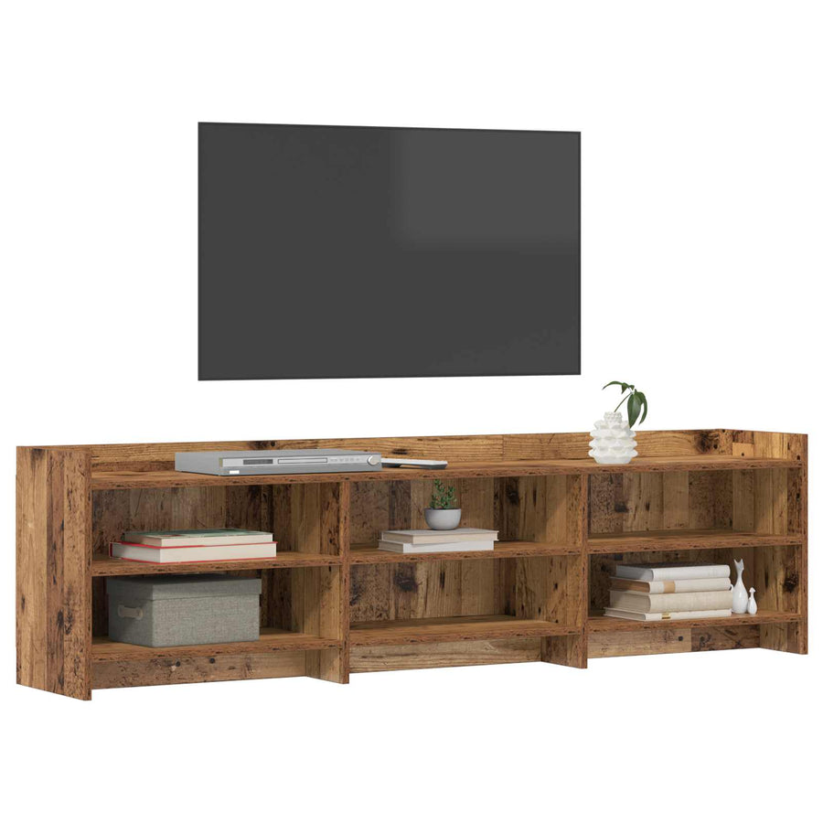 TV-kast 168 x 33 x 47 cm Oud hout Bewerkt hout