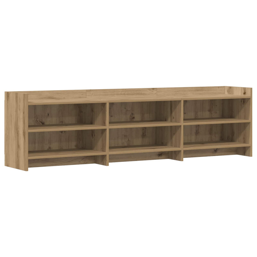 TV-kast 168 x 33 x 47 cm Artisanaal eiken Bewerkt hout