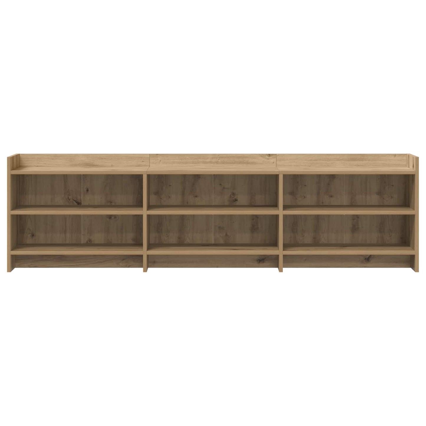 TV-kast 168 x 33 x 47 cm Artisanaal eiken Bewerkt hout