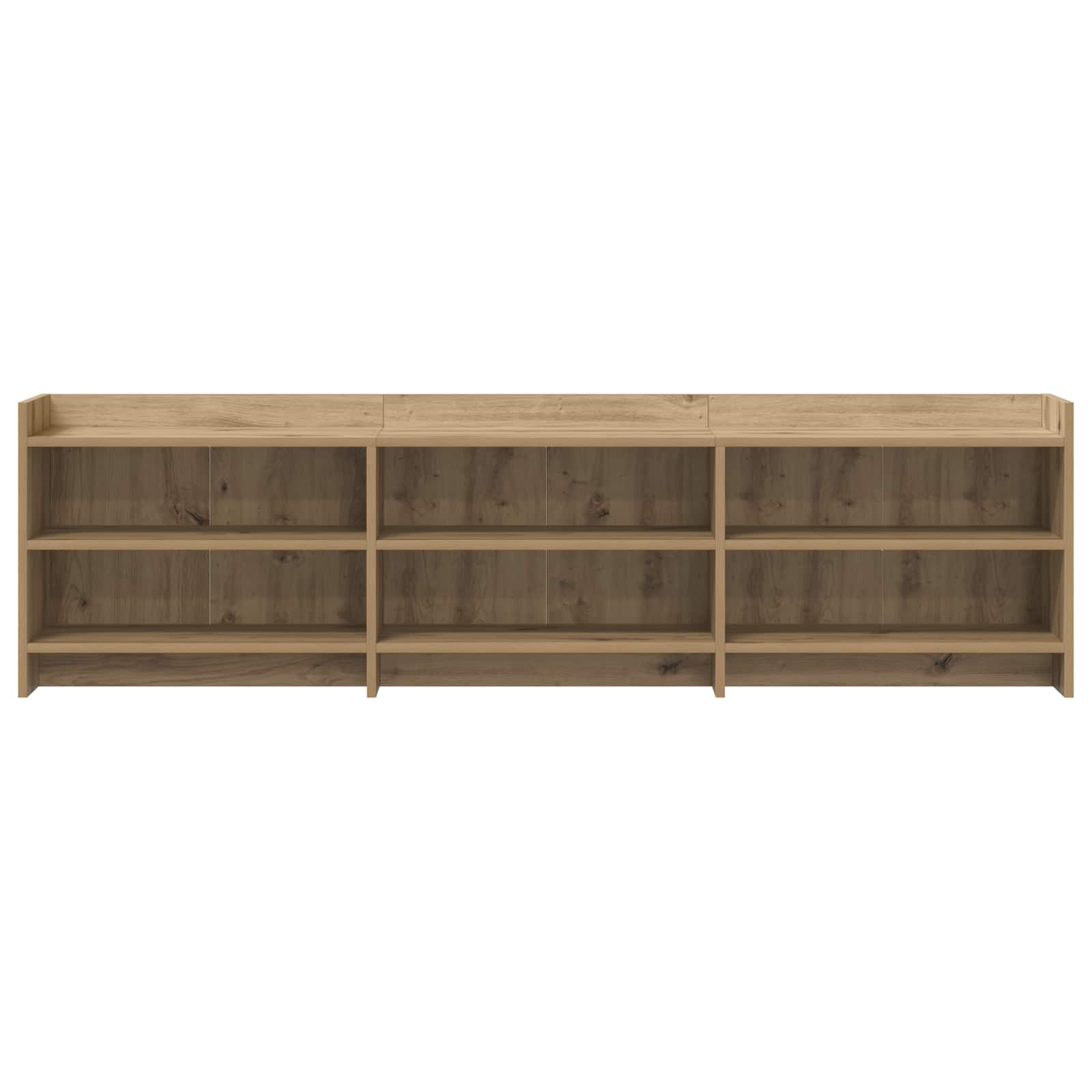 TV-kast 168 x 33 x 47 cm Artisanaal eiken Bewerkt hout