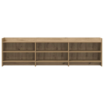 TV-kast 168 x 33 x 47 cm Artisanaal eiken Bewerkt hout