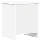 Opbergkist 40x40x50 cm wit bewerkt hout