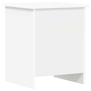 Opbergkist 40x40x50 cm wit bewerkt hout