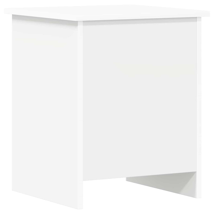 Opbergkist met opslag Wit 40 x 40 x 50 cm Bewerkt hout