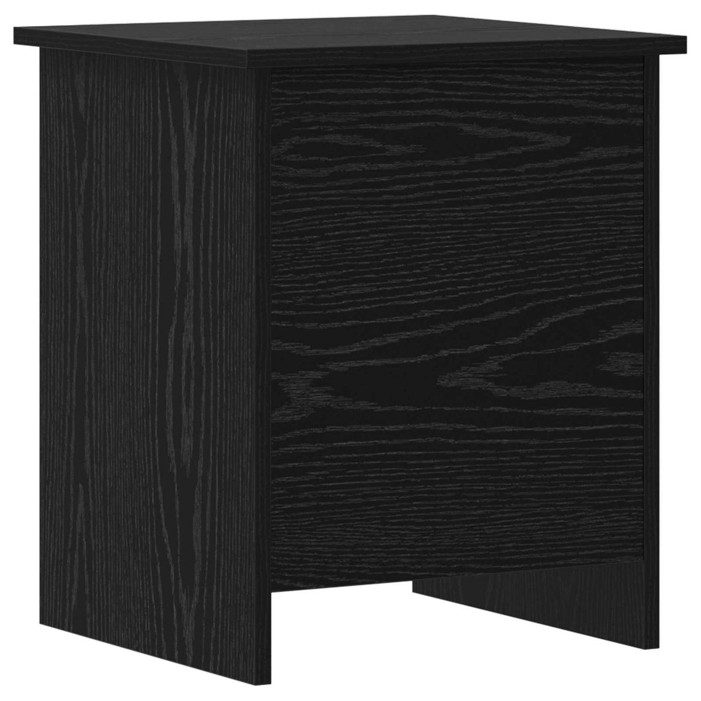 Opbergkist met opslag Zwart eiken 40 x 40 x 50 cm Bewerkt hout