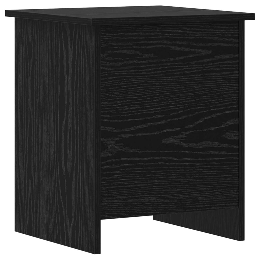 Opbergkist met opslag Zwart eiken 40 x 40 x 50 cm Bewerkt hout