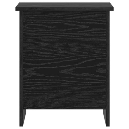 Opbergkist met opslag Zwart eiken 40 x 40 x 50 cm Bewerkt hout