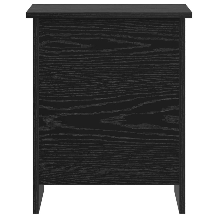 Opbergkist met opslag Zwart eiken 40 x 40 x 50 cm Bewerkt hout