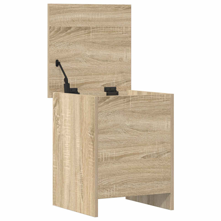 Opbergkist met opslag Sonoma Eiken 40 x 40 x 50 cm Bewerkt hout