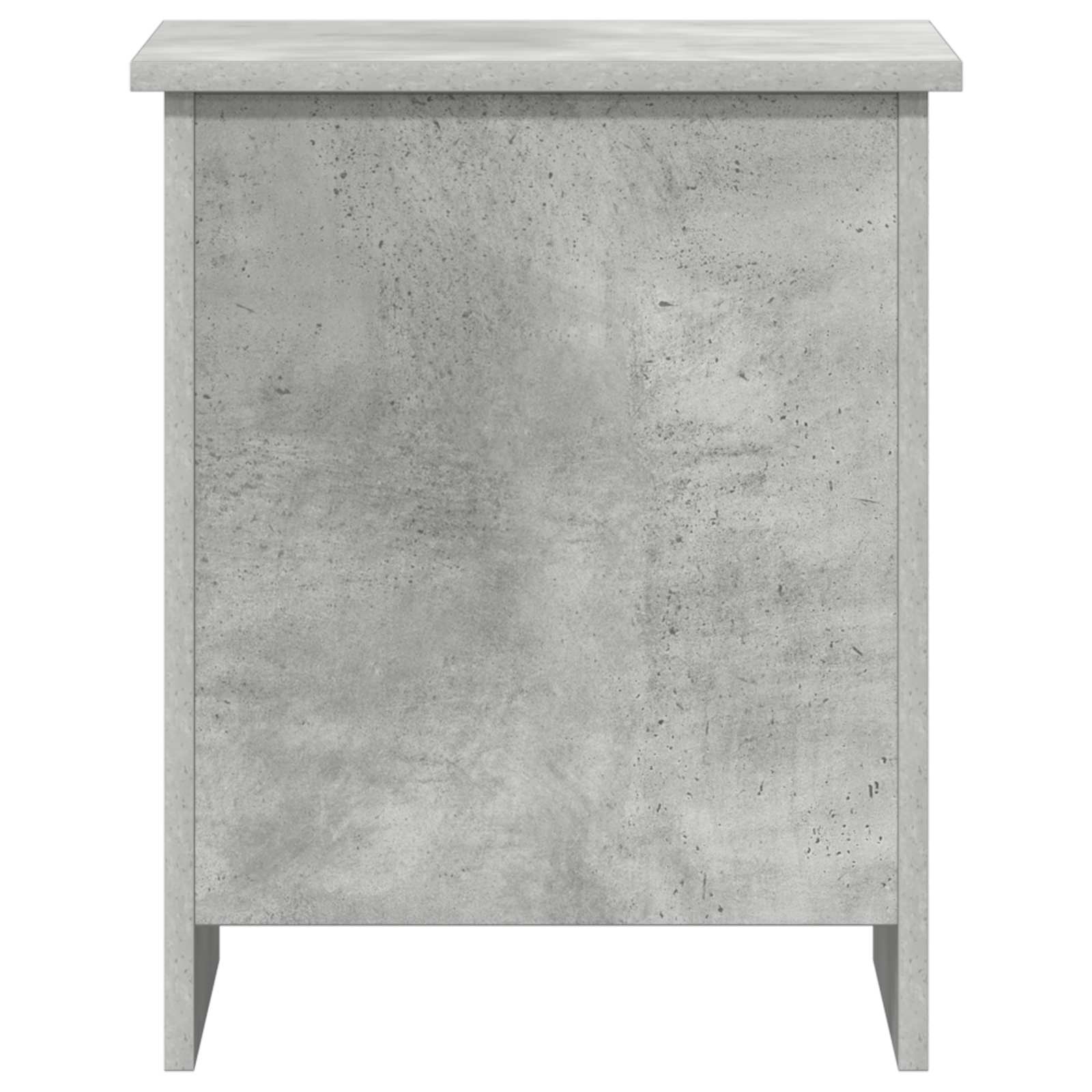 Opbergkist met opslag Betongrijs 40 x 40 x 50 cm Bewerkt hout