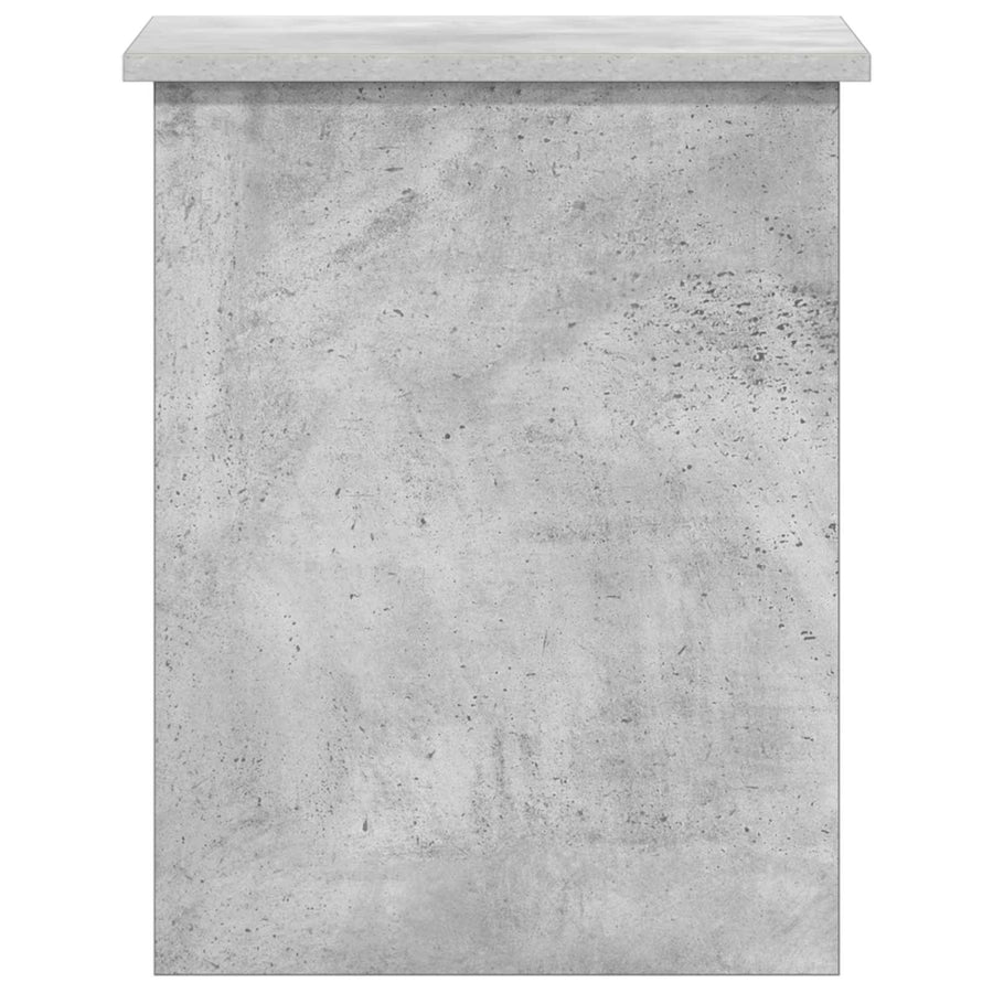Opbergkist met opslag Betongrijs 40 x 40 x 50 cm Bewerkt hout