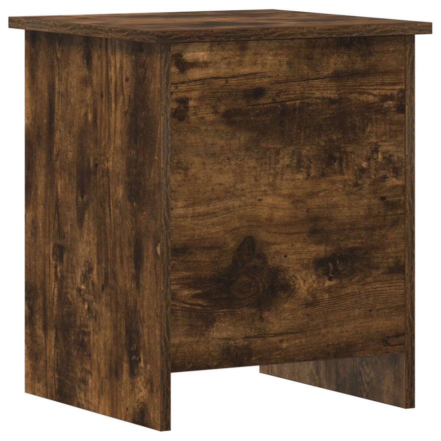 Opbergkist Gerookt eiken 40 x 40 x 50 cm Bewerkt hout