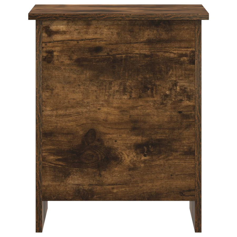 Opbergkist Gerookt eiken 40 x 40 x 50 cm Bewerkt hout