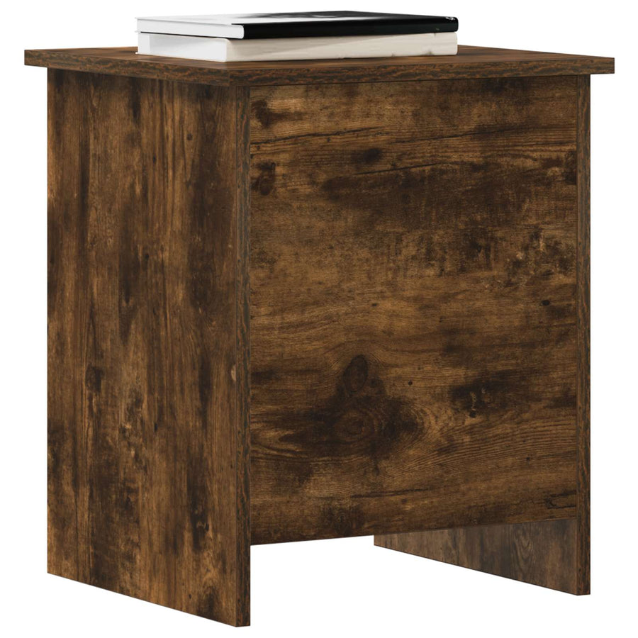 Opbergkist Gerookt eiken 40 x 40 x 50 cm Bewerkt hout