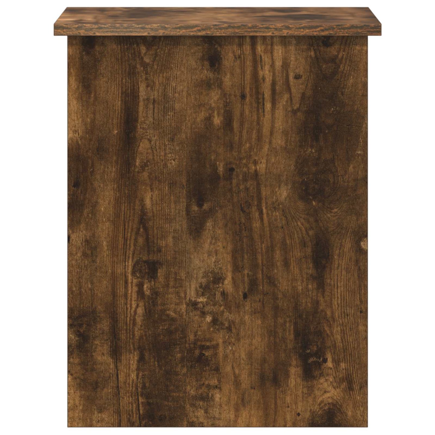 Opbergkist Gerookt eiken 40 x 40 x 50 cm Bewerkt hout