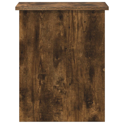 Opbergkist Gerookt eiken 40 x 40 x 50 cm Bewerkt hout