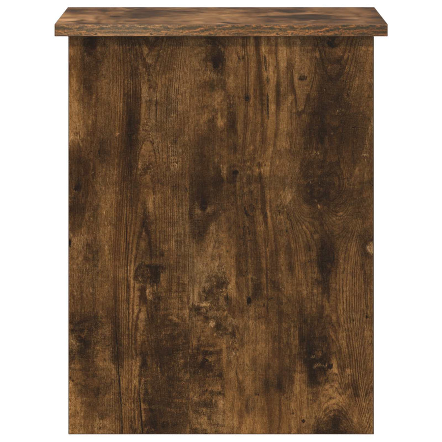 Opbergkist Gerookt eiken 40 x 40 x 50 cm Bewerkt hout