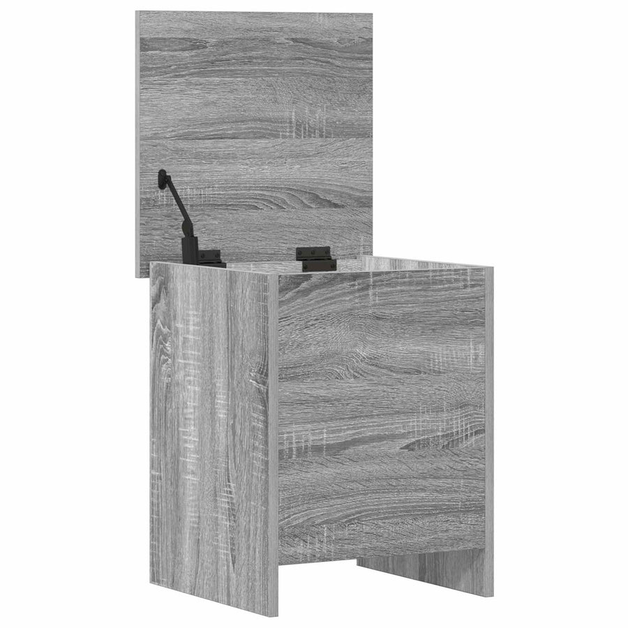 Opbergkist met opslag Grijs Sonoma 40 x 40 x 50 cm Bewerkt hout