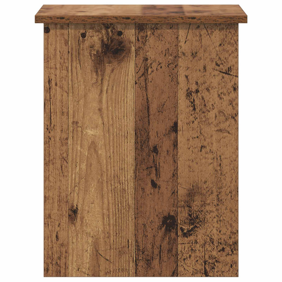 Opbergkist met opslag Oud hout 40 x 40 x 50 cm Bewerkt hout
