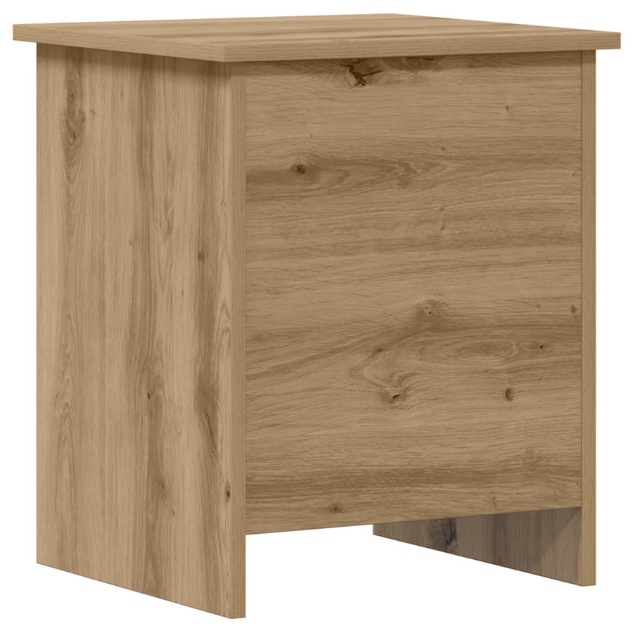Opbergkist Artisanaal eiken 40 x 40 x 50 cm Bewerkt hout
