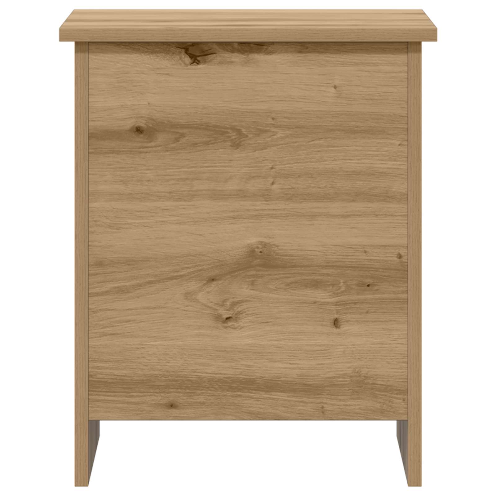 Opbergkist Artisanaal eiken 40 x 40 x 50 cm Bewerkt hout