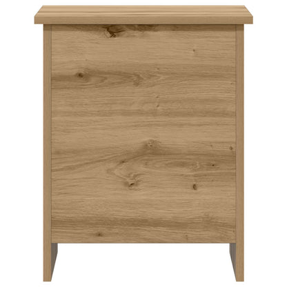 Opbergkist Artisanaal eiken 40 x 40 x 50 cm Bewerkt hout