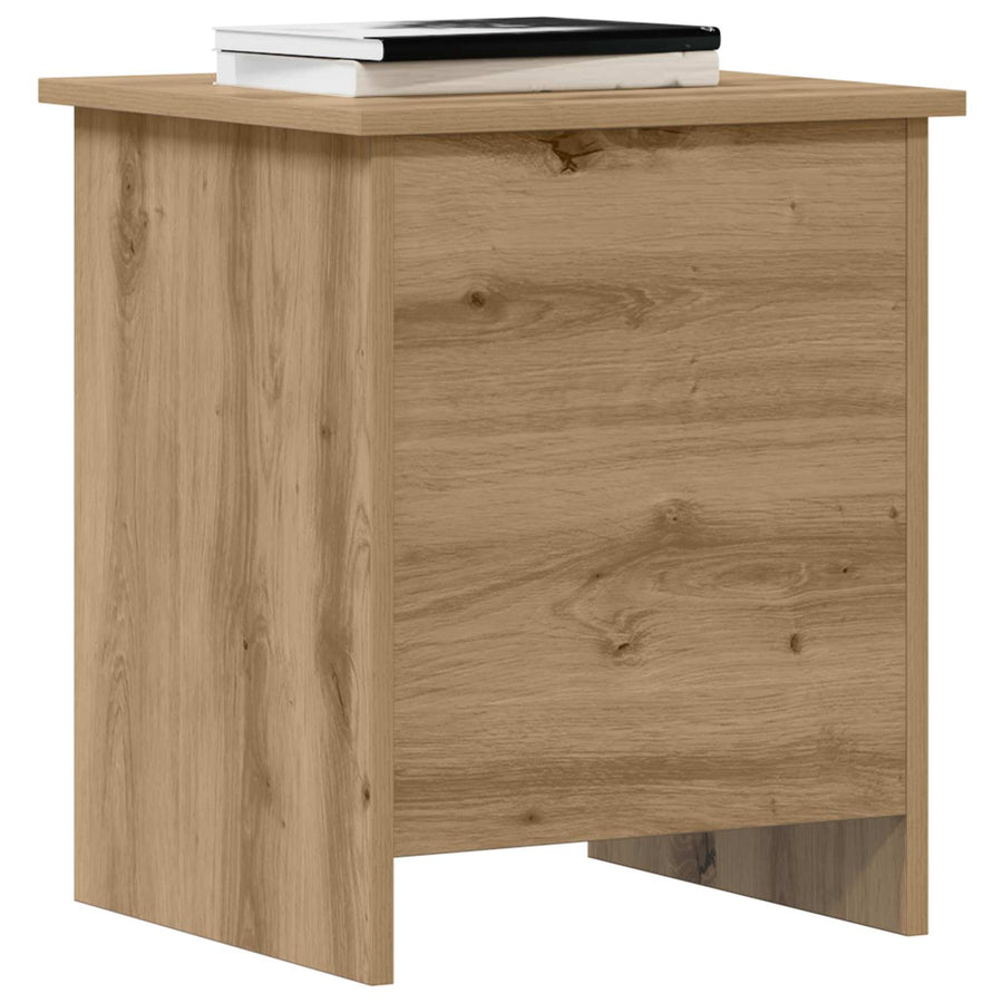 Opbergkist Artisanaal eiken 40 x 40 x 50 cm Bewerkt hout