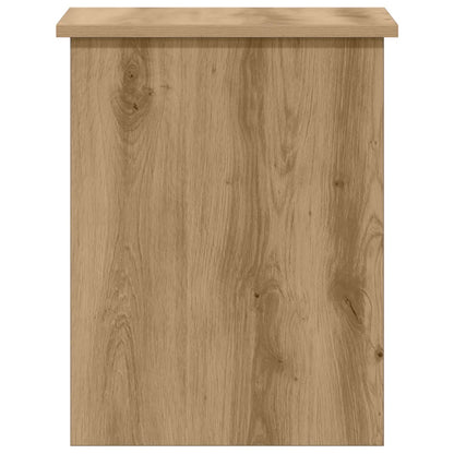 Opbergkist Artisanaal eiken 40 x 40 x 50 cm Bewerkt hout