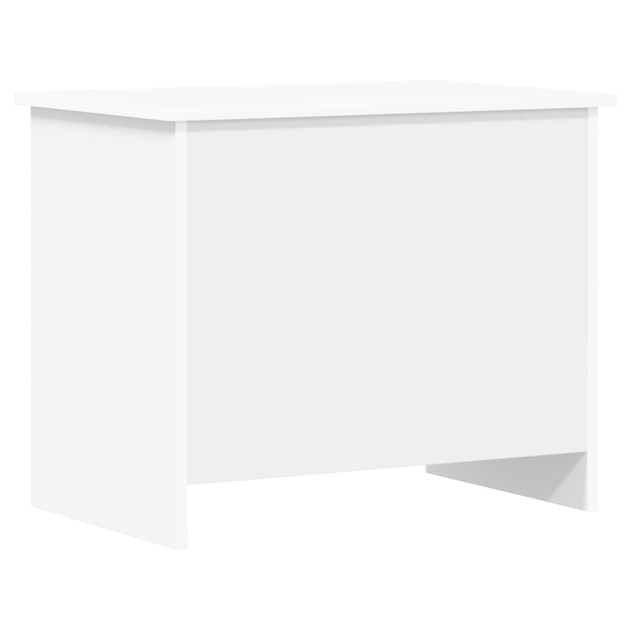 Opbergkist met opslag Wit 60 x 40 x 50 cm Bewerkt hout