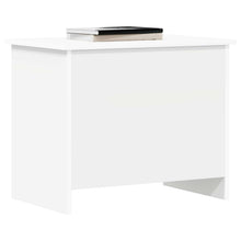 Opbergkist met opslag Wit 60 x 40 x 50 cm Bewerkt hout